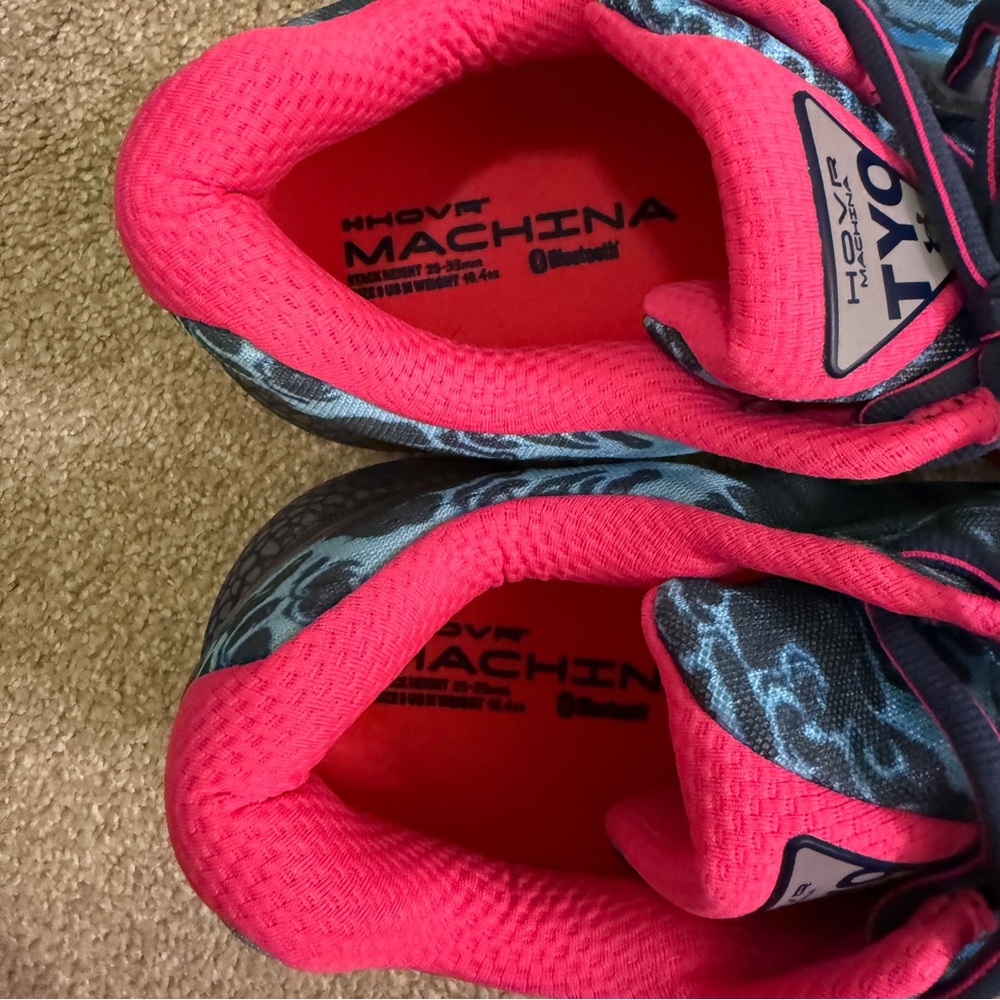 EUC Under Armour Men’s Hovr Tokyo Machina Blue and Pink Running Sneaker Size 13 - Picture 7 of 8